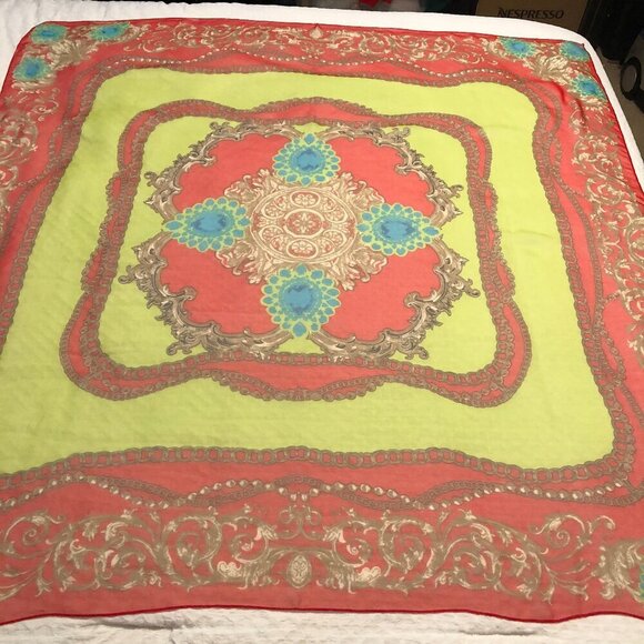 Red Green And Blue Scarf - Picture 1 of 5